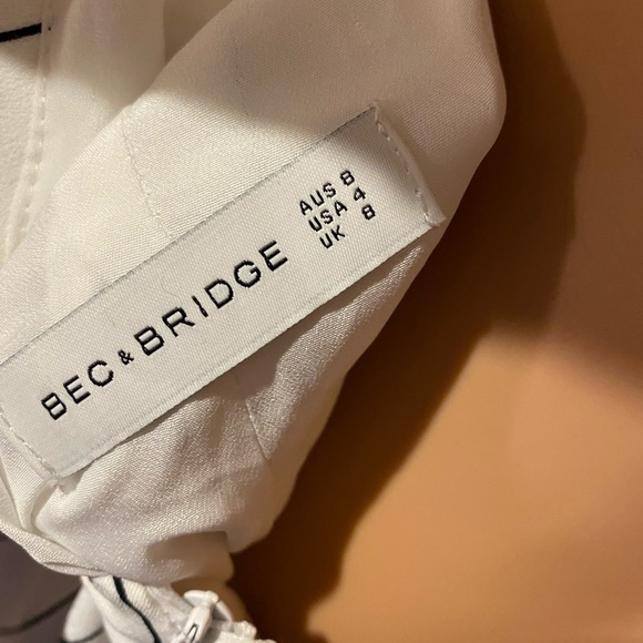 Bec & Bridge white pin striped dress size 8 ♠️ - Picture 4 of 6